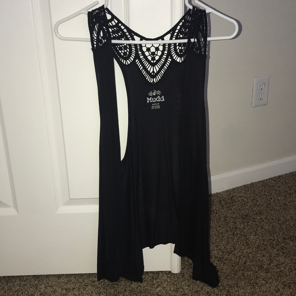 Black Sleeveless Cardigan